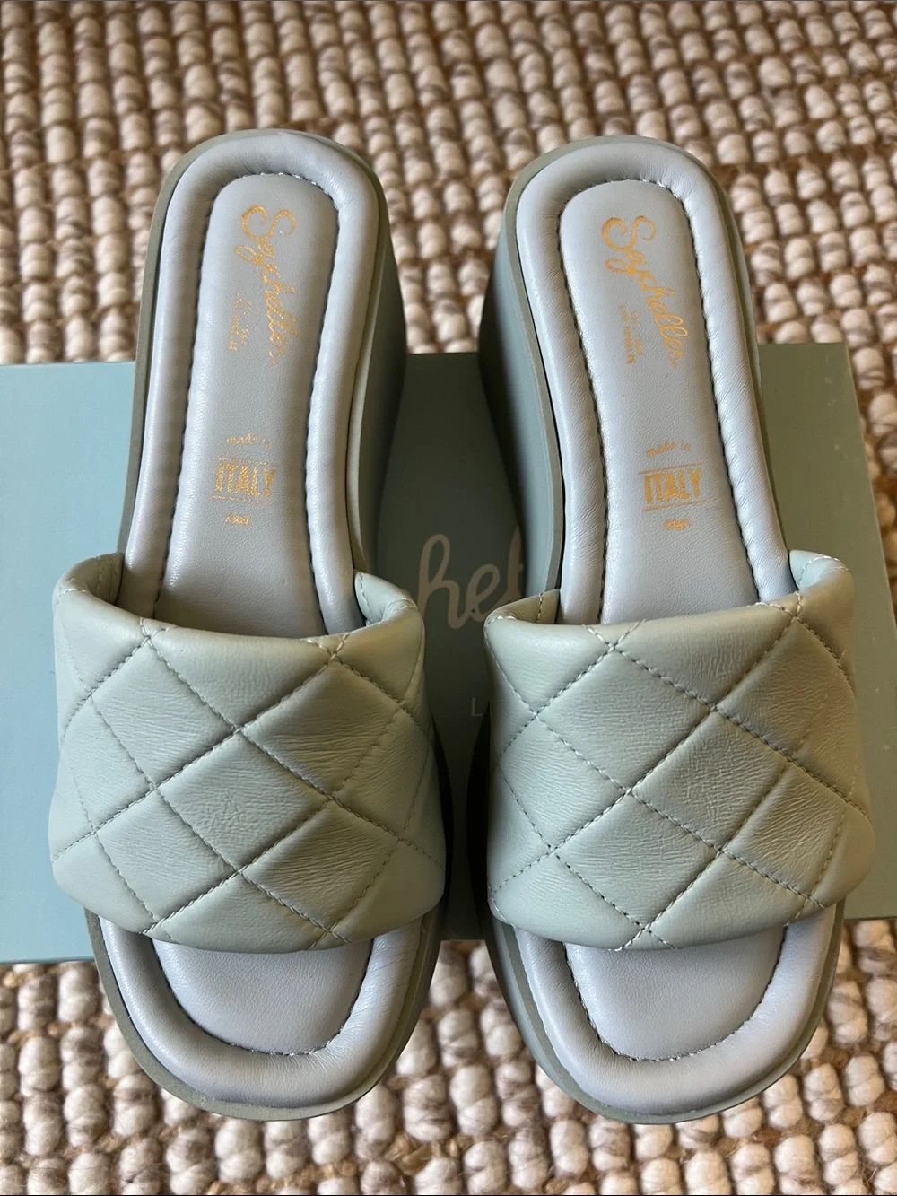 Seychelles High Note Platform Sandal Blue Size 7